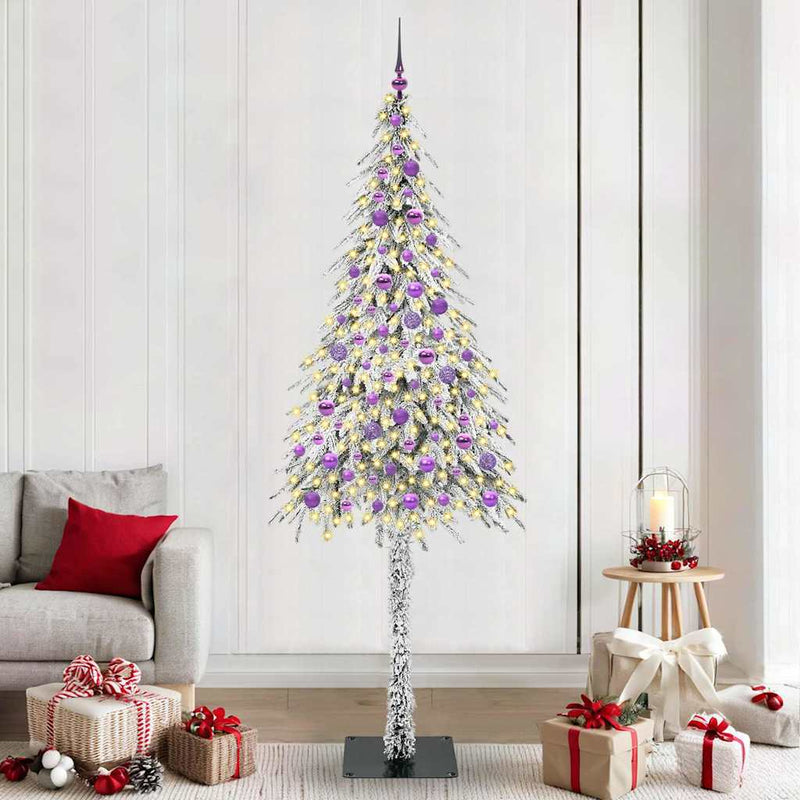 ギャラリービューアに画像をロードする, Vidaxl kerstboom met 300 led met standaard wit 210 cm pe en staal