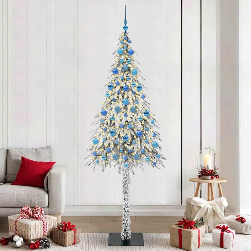 ギャラリービューアに画像をロードする, Vidaxl kerstboom met 300 led met standaard wit 210 cm pe en staal