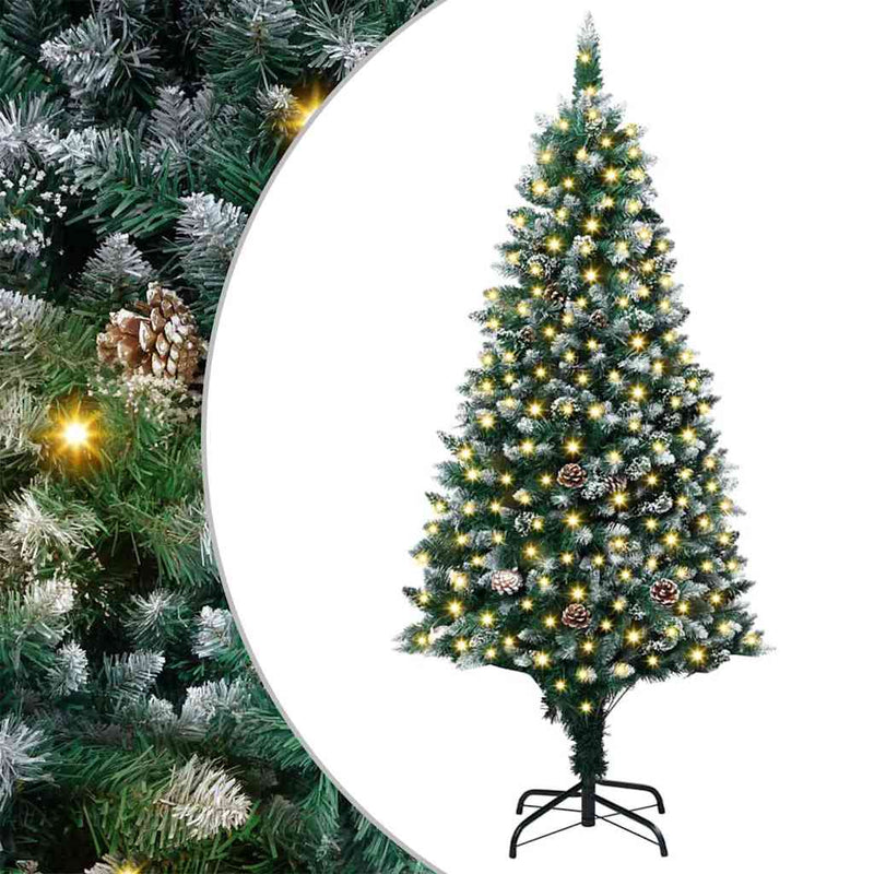 ギャラリービューアに画像をロードする, Vidaxl kunstkerstboom groen 180 cm pvc en staal en kunststof