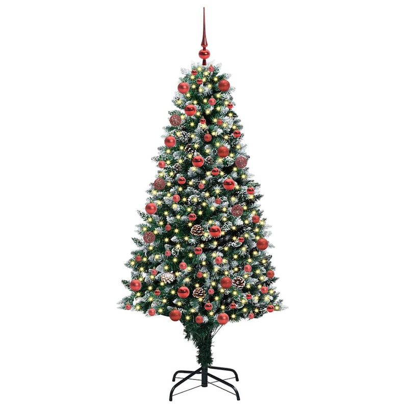 ギャラリービューアに画像をロードする, Vidaxl kunstkerstboom groen 180 cm pvc en staal en kunststof