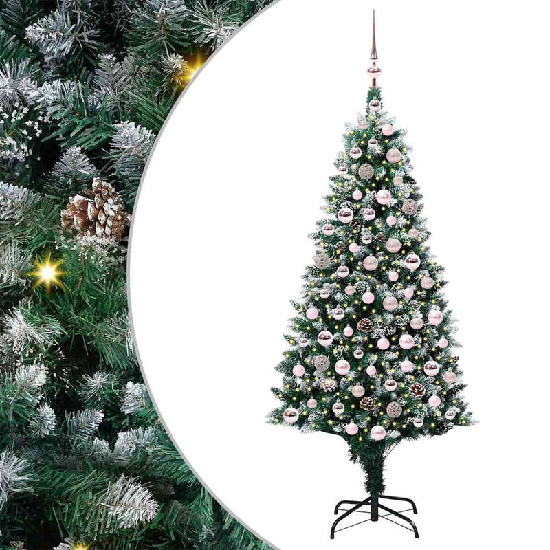ギャラリービューアに画像をロードする, Vidaxl kunstkerstboom groen 180 cm pvc en staal en kunststof