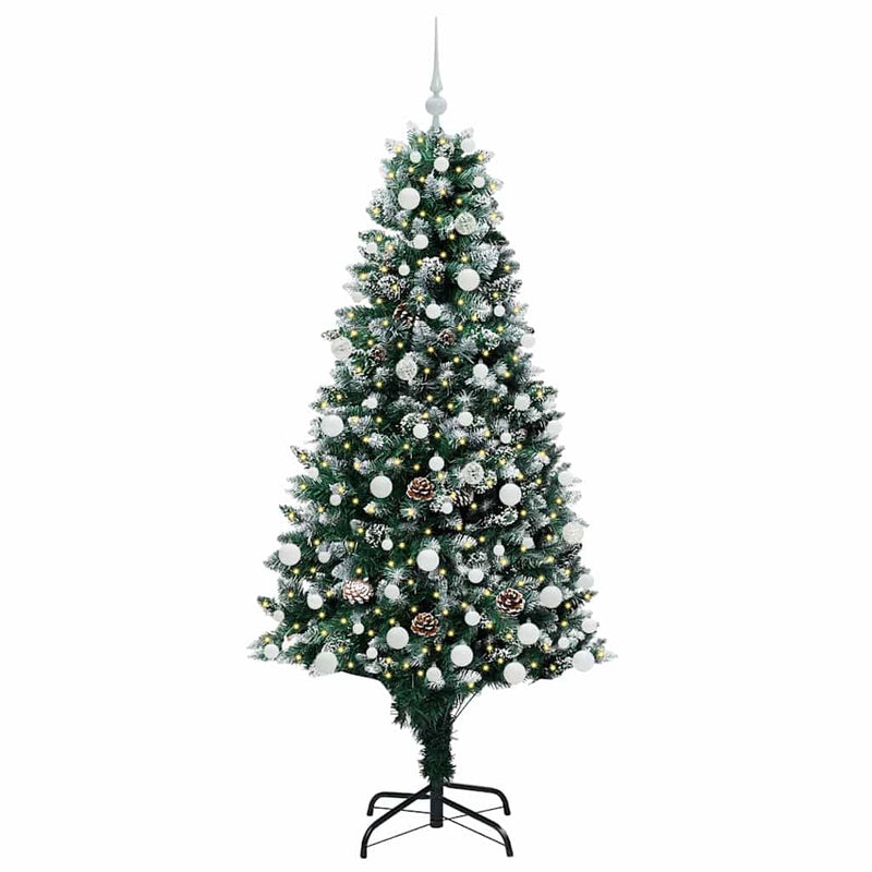 Afbeelding laden in galerijviewer, Vidaxl kunstkerstboom groen 180 cm pvc en staal en kunststof