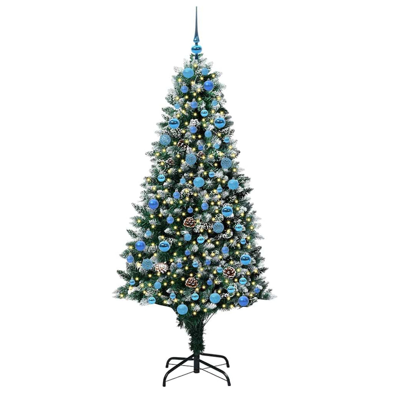 Afbeelding laden in galerijviewer, Vidaxl kunstkerstboom groen 180 cm pvc en staal en kunststof