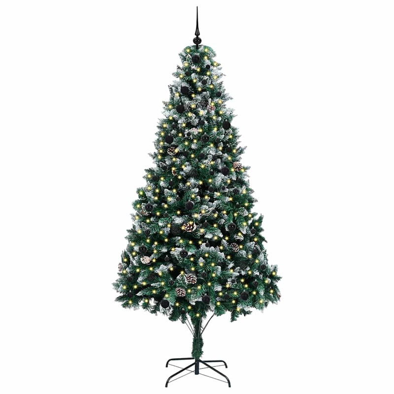 Afbeelding laden in galerijviewer, Vidaxl kunstkerstboom groen 240 cm pvc en staal en kunststof