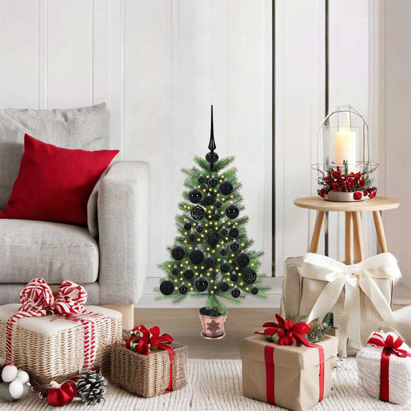 Afbeelding laden in galerijviewer, Vidaxl kerstboom met 150 led met standaard groen 65 cm pe