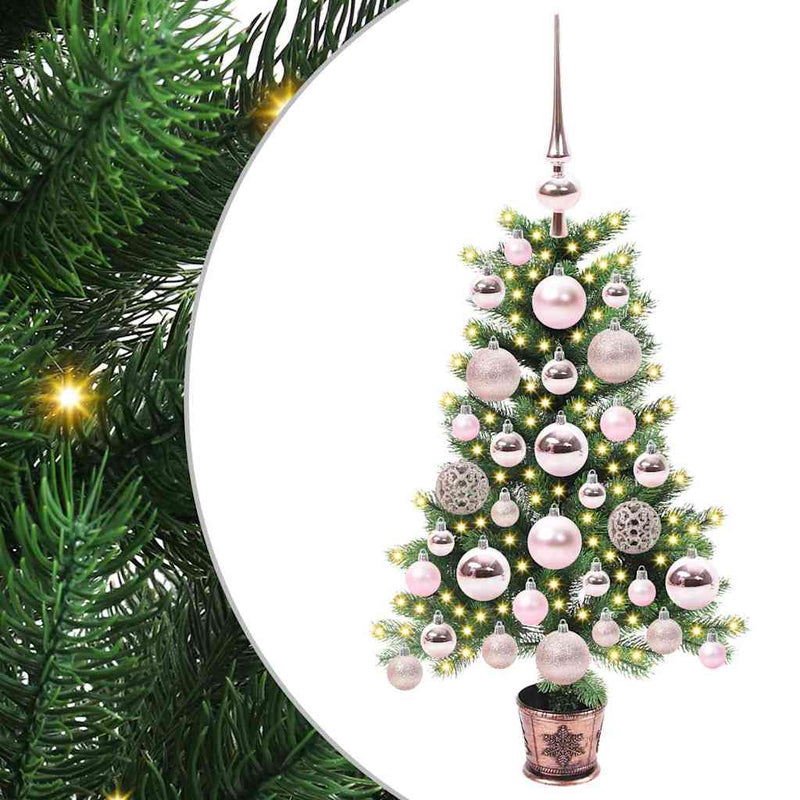 Afbeelding laden in galerijviewer, Vidaxl kerstboom met 150 led met standaard groen 65 cm pe