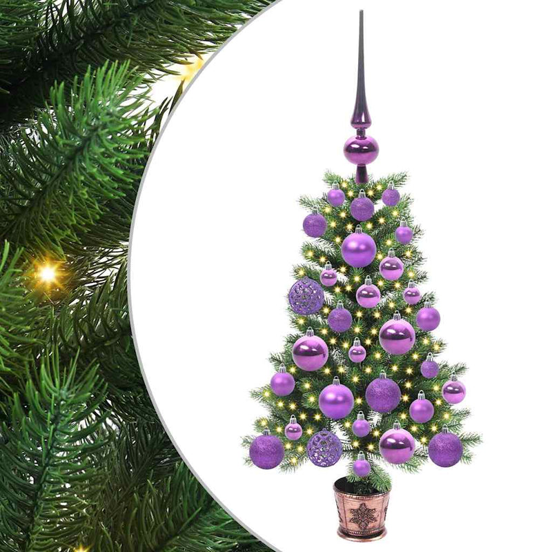 Afbeelding laden in galerijviewer, Vidaxl kerstboom met 150 led met standaard groen 65 cm pe