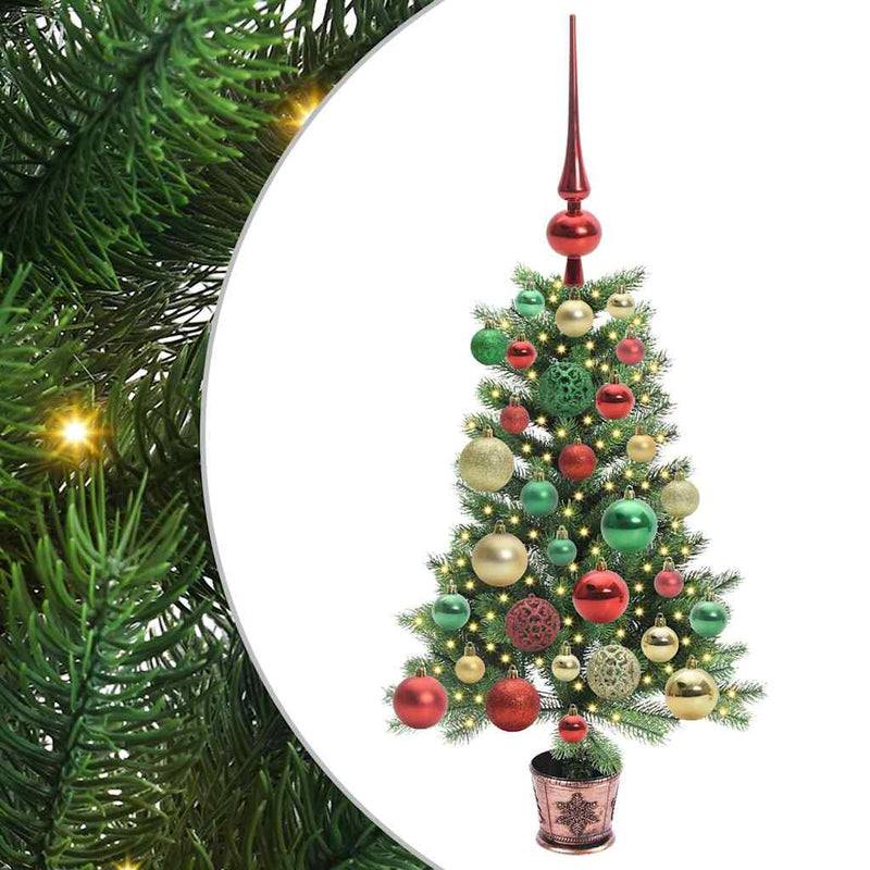 Chargez l'image dans la visionneuse de la galerie, Vidaxl kerstboom met 150 led met standaard groen 65 cm pe