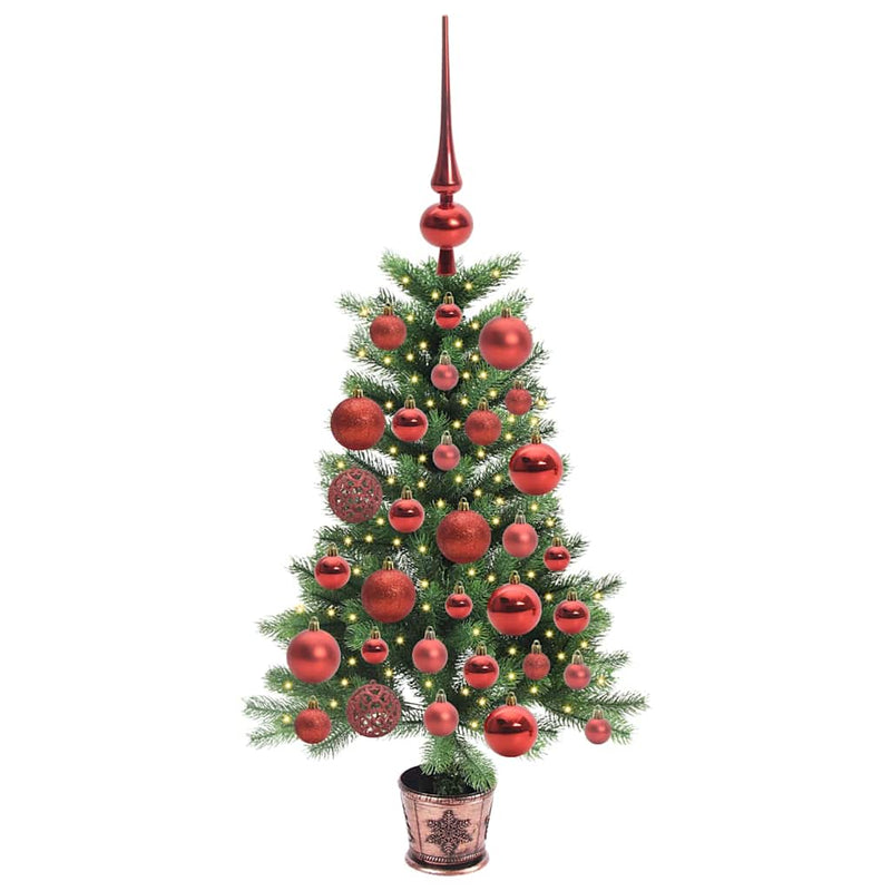Chargez l'image dans la visionneuse de la galerie, Vidaxl kerstboom met 150 led met standaard groen 90 cm pe