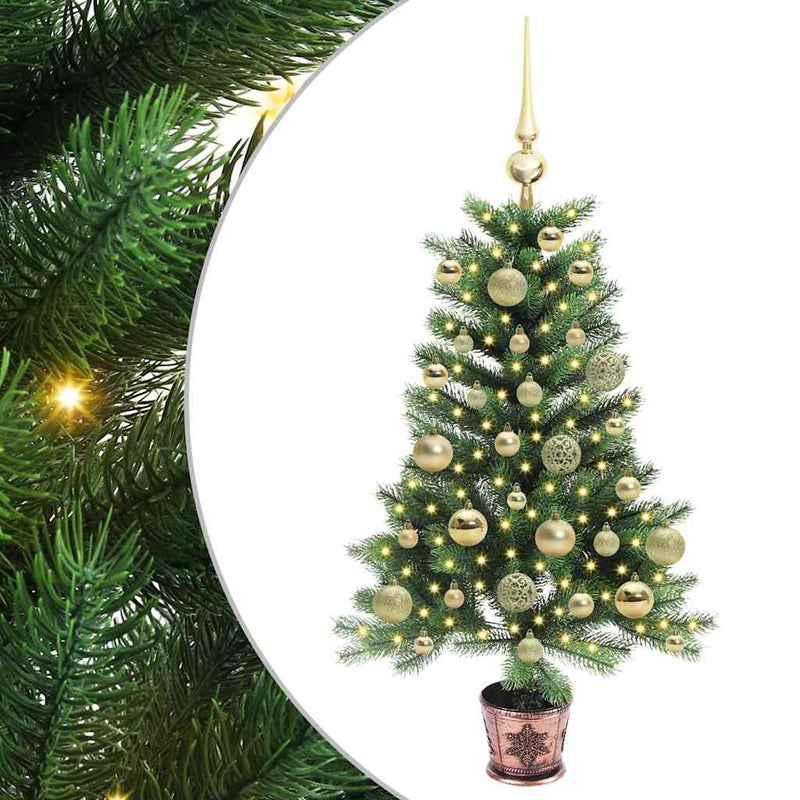 Chargez l'image dans la visionneuse de la galerie, Vidaxl kerstboom met 150 led met standaard groen 90 cm pe