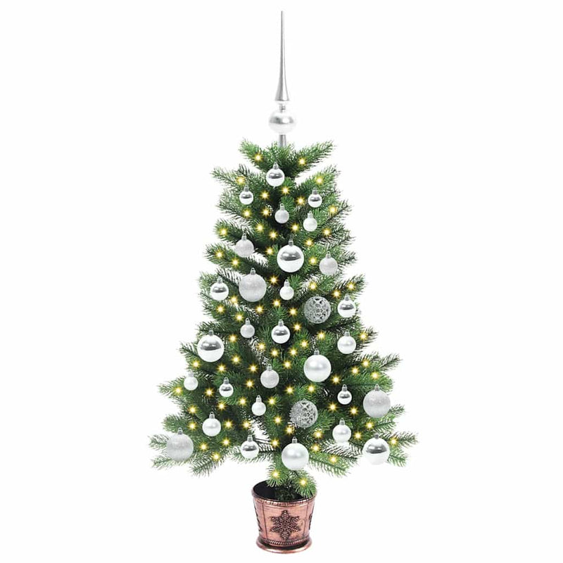 Chargez l'image dans la visionneuse de la galerie, Vidaxl kerstboom met 150 led met standaard groen 90 cm pe
