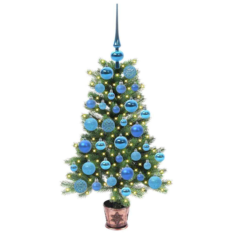 Chargez l'image dans la visionneuse de la galerie, Vidaxl kerstboom met 150 led met standaard groen 90 cm pe