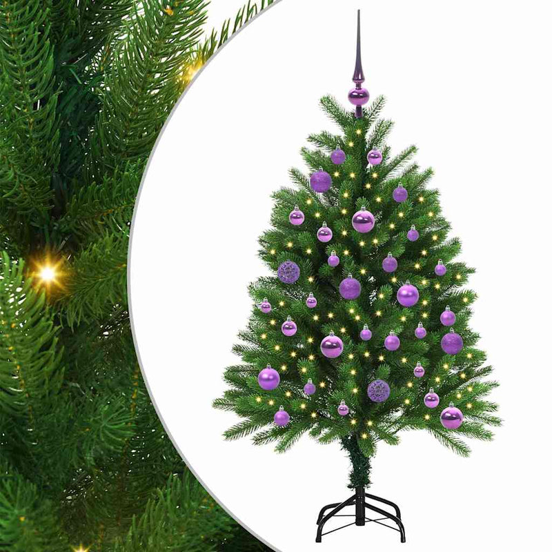 Chargez l'image dans la visionneuse de la galerie, Vidaxl kerstboom met 150 led met standaard groen 120 cm pe
