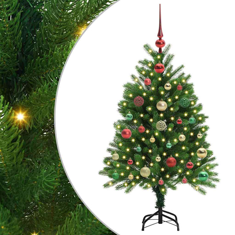 Afbeelding laden in galerijviewer, Vidaxl kerstboom met 150 led met standaard groen 120 cm pe