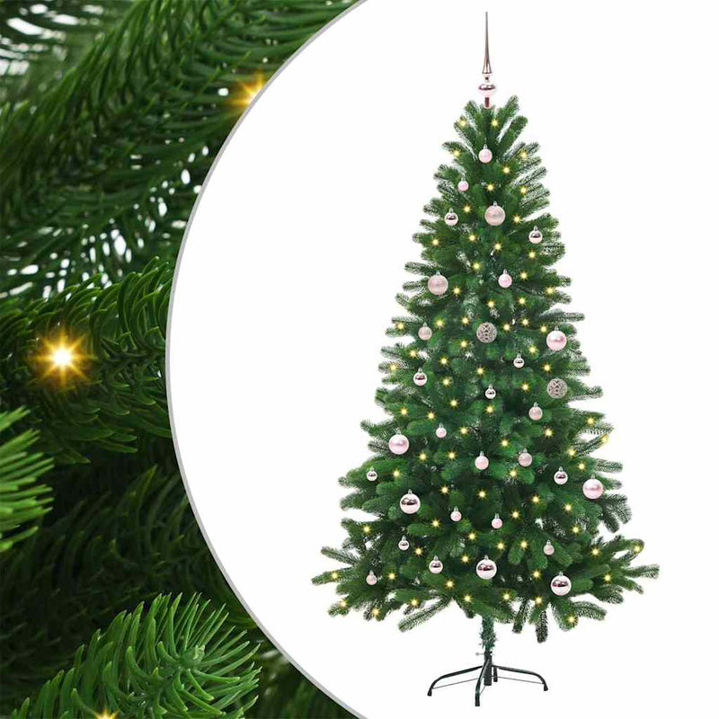 Chargez l'image dans la visionneuse de la galerie, Vidaxl kerstboom met 150 led met standaard groen 150 cm pe