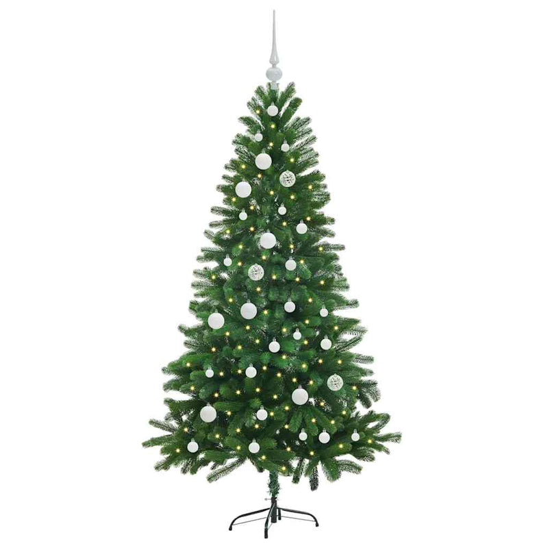 Chargez l'image dans la visionneuse de la galerie, Vidaxl kerstboom met 150 led met standaard groen 150 cm pe