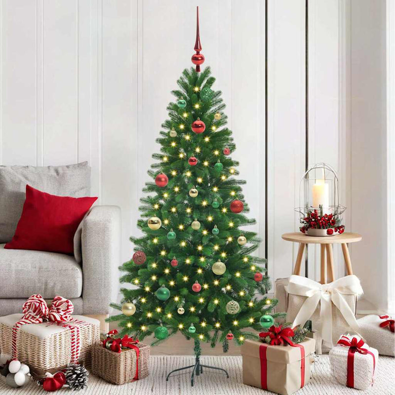 ギャラリービューアに画像をロードする, Vidaxl kerstboom met 150 led met standaard groen 150 cm pe