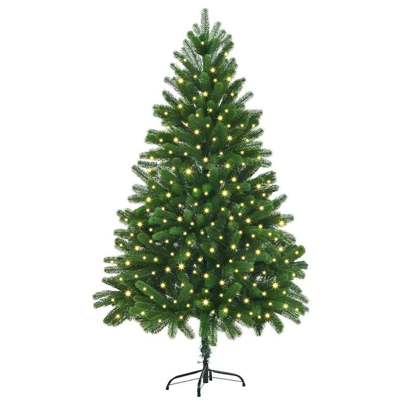 Chargez l'image dans la visionneuse de la galerie, Vidaxl kerstboom met 300 led met standaard groen 180 cm pe