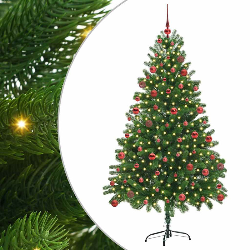 ギャラリービューアに画像をロードする, Vidaxl kerstboom met 300 led met standaard groen 180 cm pe