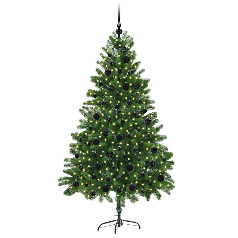 Chargez l'image dans la visionneuse de la galerie, Vidaxl kerstboom met 300 led met standaard groen 180 cm pe