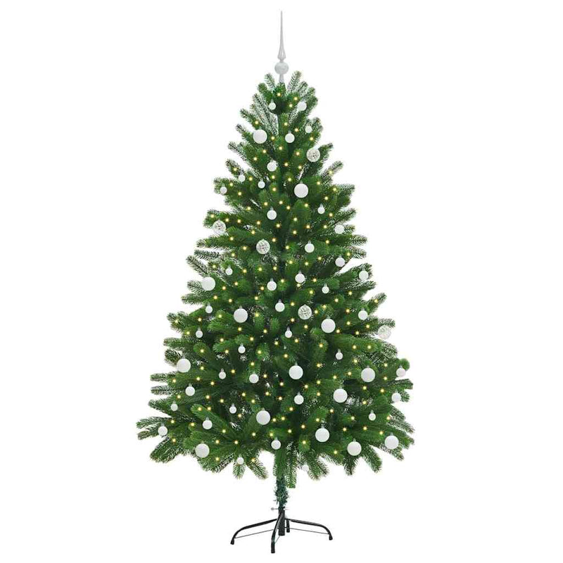 Chargez l'image dans la visionneuse de la galerie, Vidaxl kerstboom met 300 led met standaard groen 180 cm pe