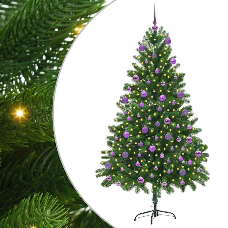 ギャラリービューアに画像をロードする, Vidaxl kerstboom met 300 led met standaard groen 180 cm pe