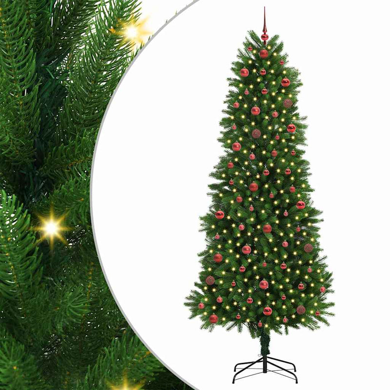 Chargez l'image dans la visionneuse de la galerie, Vidaxl kerstboom met 300 led met standaard groen 240 cm pe