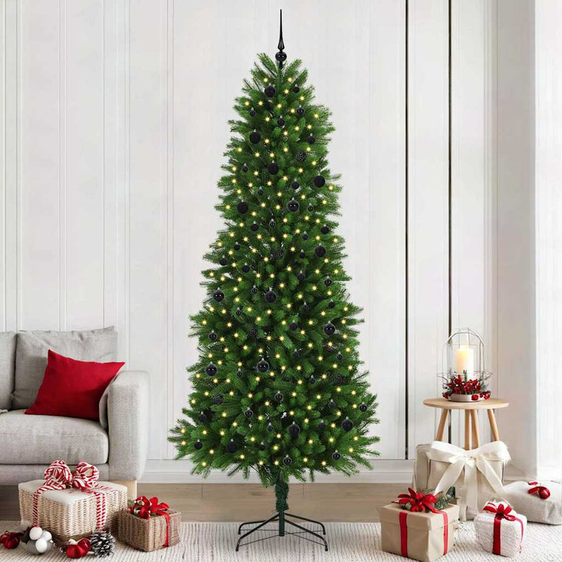 ギャラリービューアに画像をロードする, Vidaxl kerstboom met 300 led met standaard groen 240 cm pe