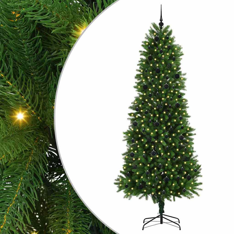 ギャラリービューアに画像をロードする, Vidaxl kerstboom met 300 led met standaard groen 240 cm pe