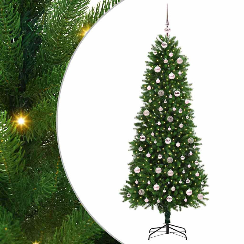Chargez l'image dans la visionneuse de la galerie, Vidaxl kerstboom met 300 led met standaard groen 240 cm pe