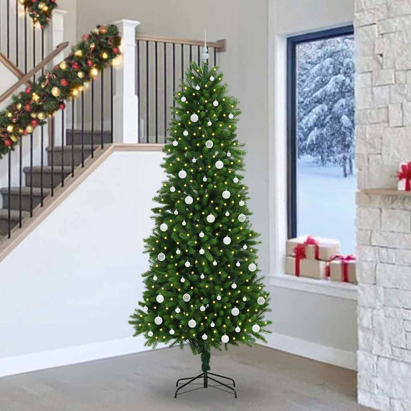 ギャラリービューアに画像をロードする, Vidaxl kerstboom met 300 led met standaard groen 240 cm pe
