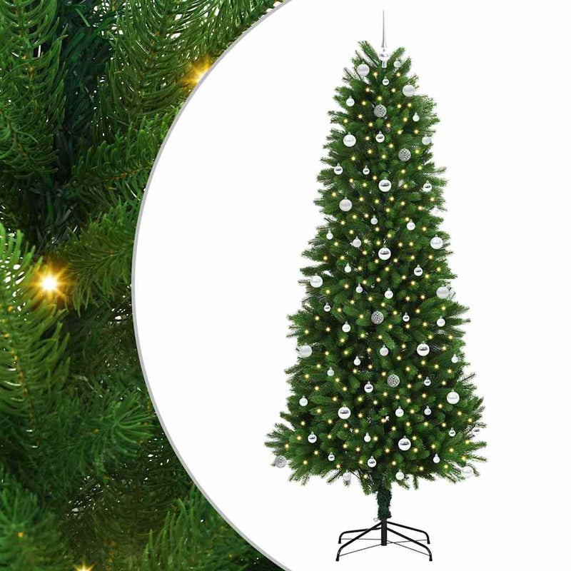 Afbeelding laden in galerijviewer, Vidaxl kerstboom met 300 led met standaard groen 240 cm pe