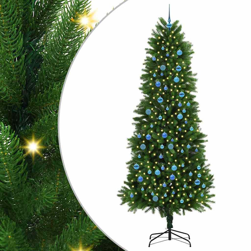 Afbeelding laden in galerijviewer, Vidaxl kerstboom met 300 led met standaard groen 240 cm pe