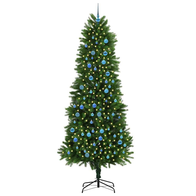Afbeelding laden in galerijviewer, Vidaxl kerstboom met 300 led met standaard groen 240 cm pe