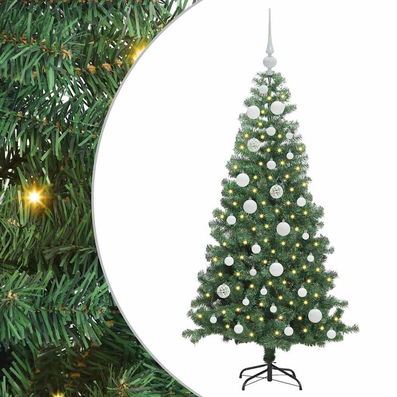 ギャラリービューアに画像をロードする, Vidaxl kerstboom met 150 led met standaard groen 120 cm pvc
