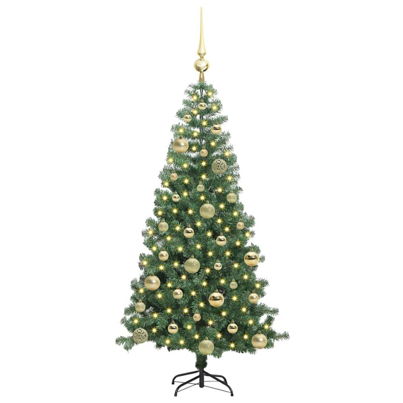 ギャラリービューアに画像をロードする, Vidaxl kerstboom met 150 led met standaard groen 120 cm pvc