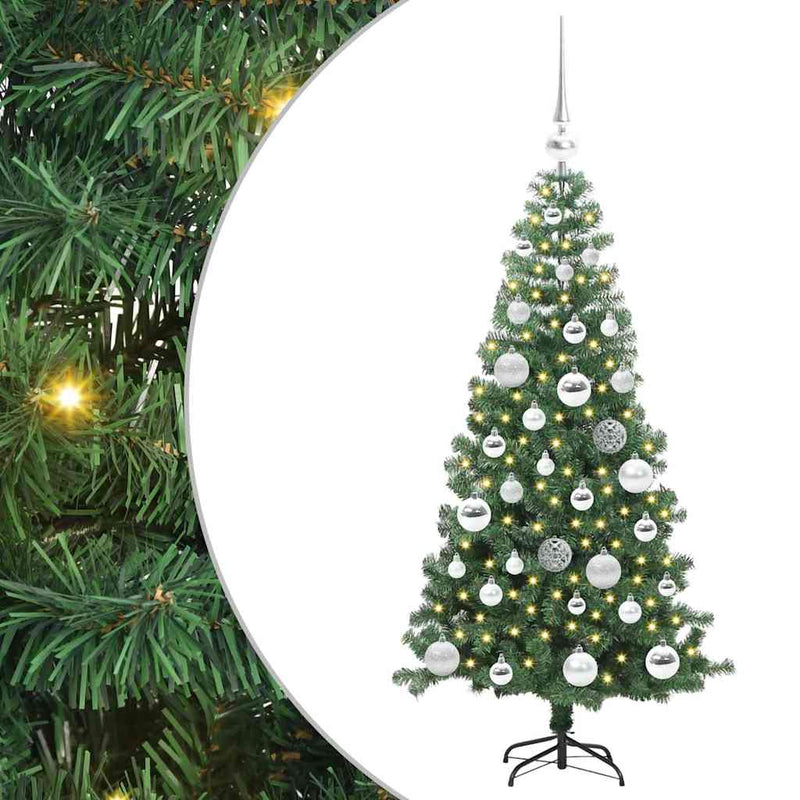 ギャラリービューアに画像をロードする, Vidaxl kerstboom met 150 led met standaard groen 120 cm pvc