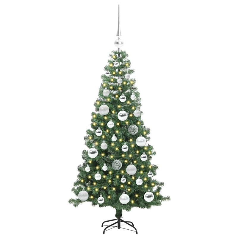 ギャラリービューアに画像をロードする, Vidaxl kerstboom met 150 led met standaard groen 120 cm pvc