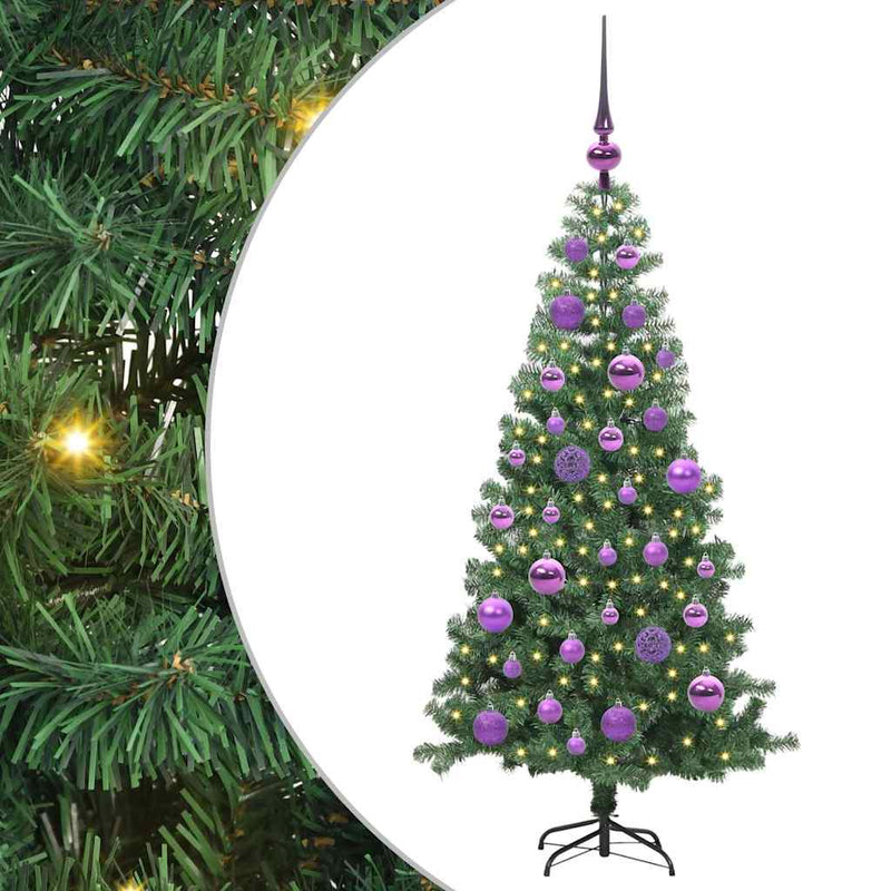 ギャラリービューアに画像をロードする, Vidaxl kerstboom met 150 led met standaard groen 120 cm pvc