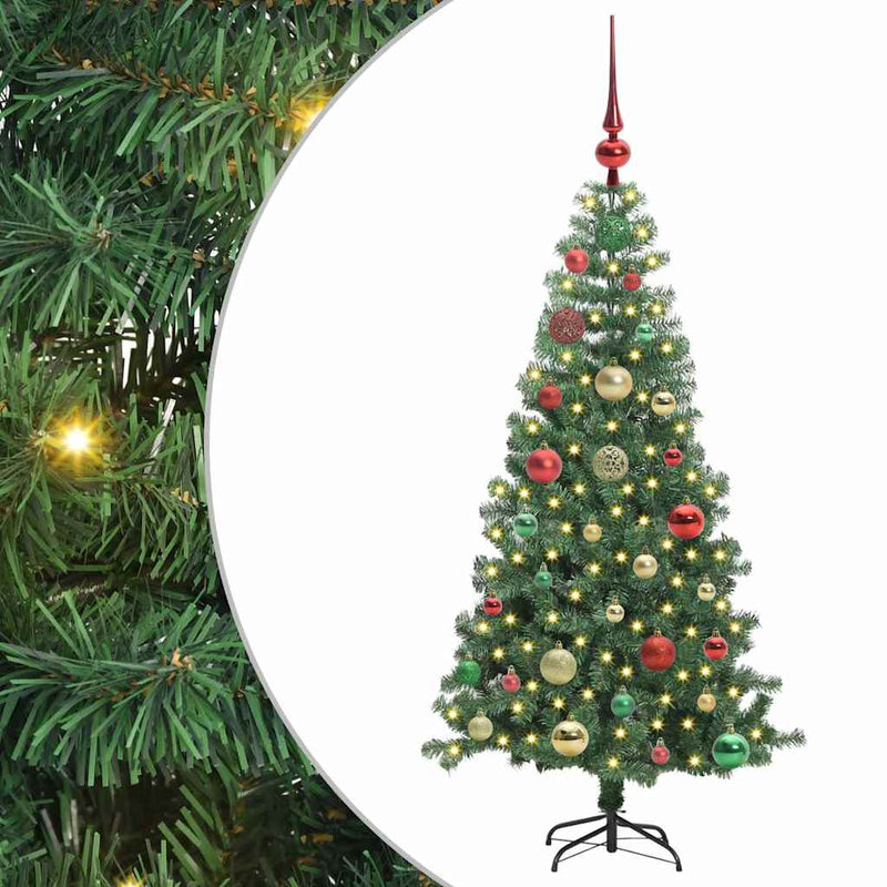 ギャラリービューアに画像をロードする, Vidaxl kerstboom met 150 led met standaard groen 120 cm pvc