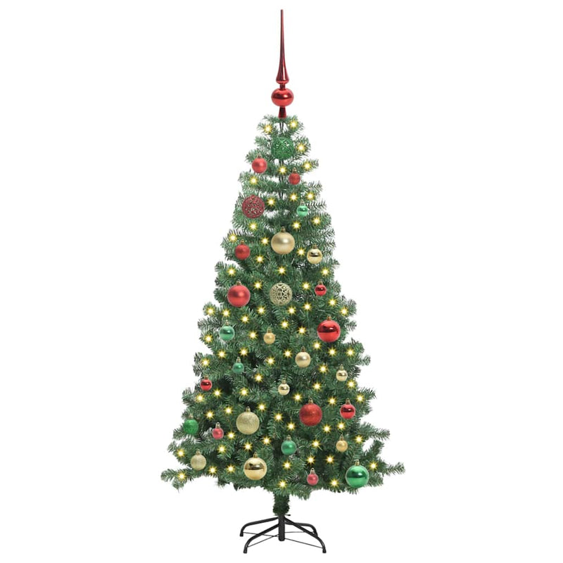ギャラリービューアに画像をロードする, Vidaxl kerstboom met 150 led met standaard groen 120 cm pvc
