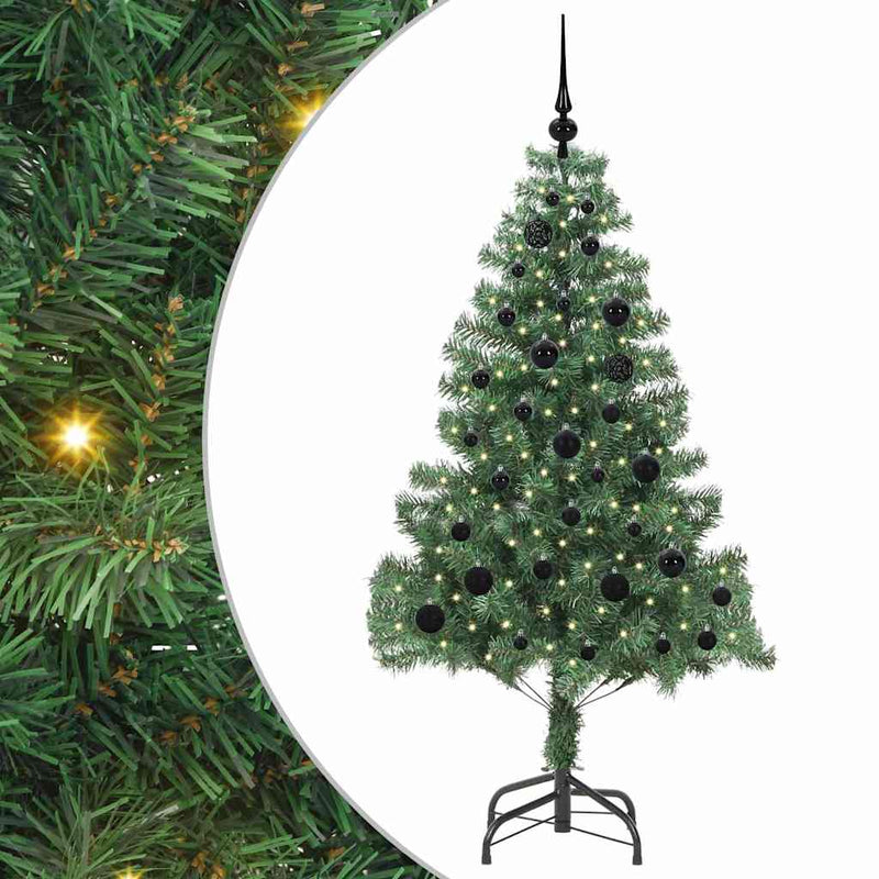 ギャラリービューアに画像をロードする, Vidaxl kerstboom met 150 led met standaard groen 150 cm pvc