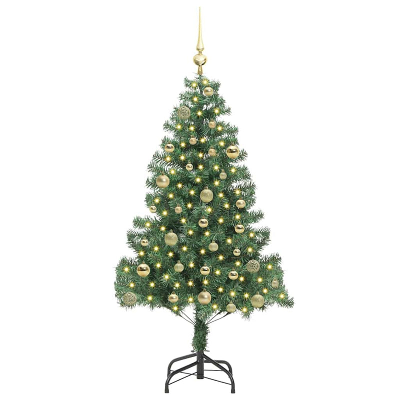 ギャラリービューアに画像をロードする, Vidaxl kerstboom met 150 led met standaard groen 150 cm pvc