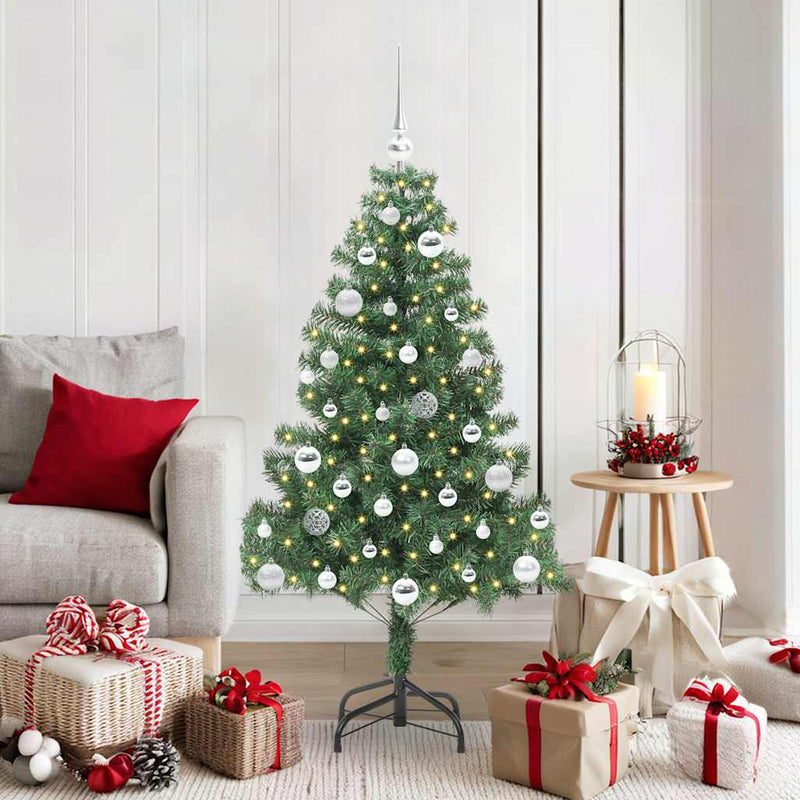 ギャラリービューアに画像をロードする, Vidaxl kerstboom met 150 led met standaard groen 150 cm pvc