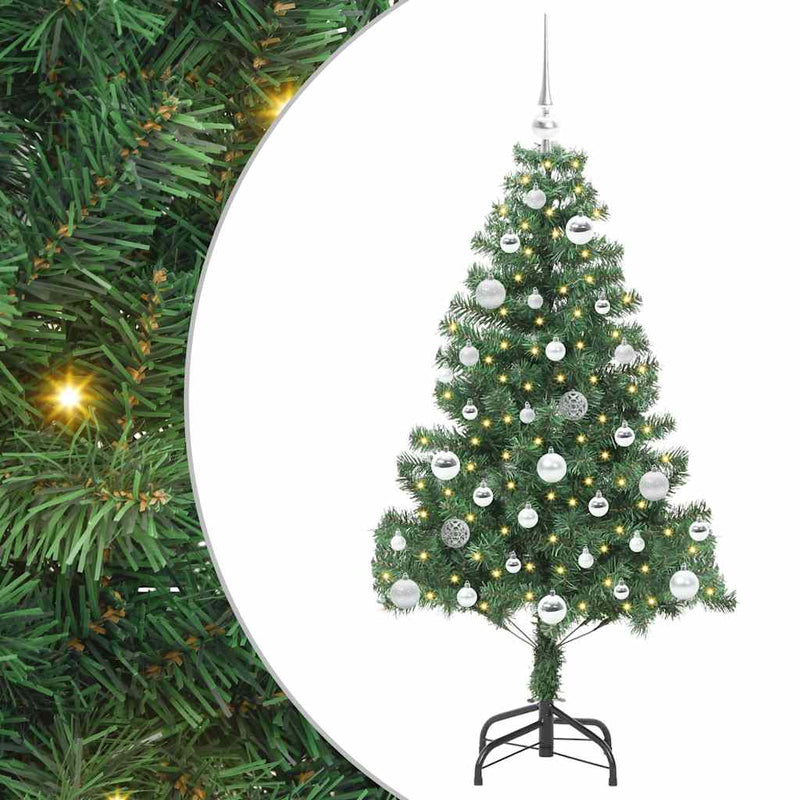 ギャラリービューアに画像をロードする, Vidaxl kerstboom met 150 led met standaard groen 150 cm pvc
