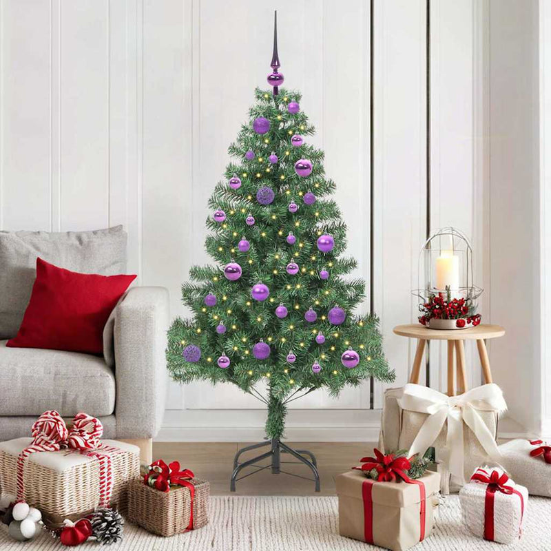 ギャラリービューアに画像をロードする, Vidaxl kerstboom met 150 led met standaard groen 150 cm pvc