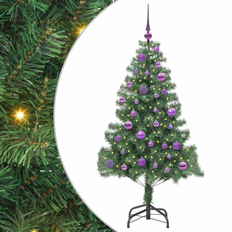 ギャラリービューアに画像をロードする, Vidaxl kerstboom met 150 led met standaard groen 150 cm pvc