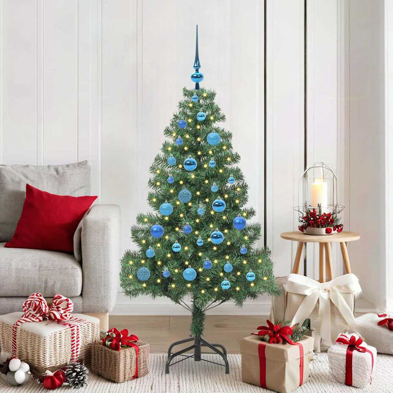 ギャラリービューアに画像をロードする, Vidaxl kerstboom met 150 led met standaard groen 150 cm pvc