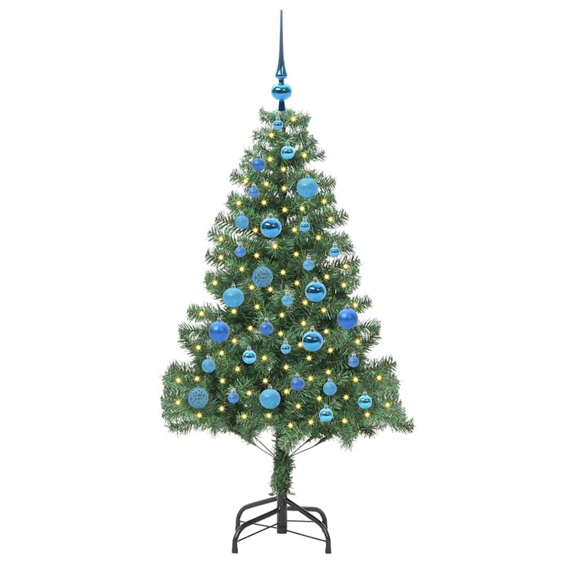 ギャラリービューアに画像をロードする, Vidaxl kerstboom met 150 led met standaard groen 150 cm pvc