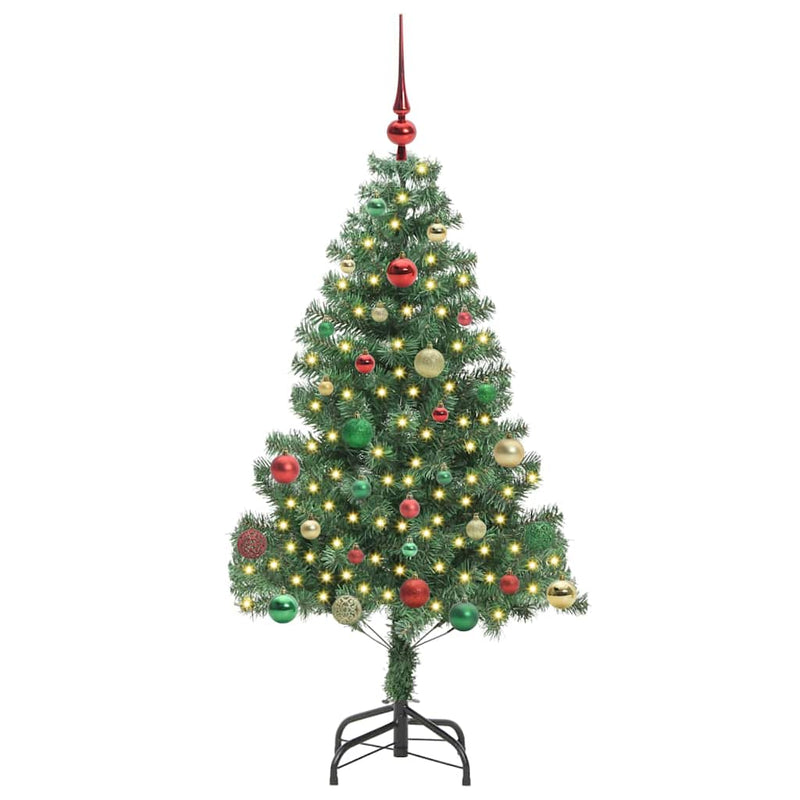 ギャラリービューアに画像をロードする, Vidaxl kerstboom met 150 led met standaard groen 150 cm pvc